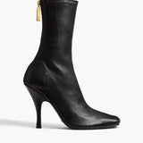 Khaite - Eva Mid Calf Boot in Black Nappa Leather