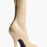 Khaite - Eva Mid Calf Boot in Sand Nappa Leather