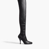 Khaite - Eva Over - the - Knee Boot in Black Nappa Leather