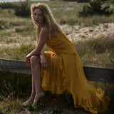 DÔEN - EVELINA DRESS -- GOLDEN ACACIA