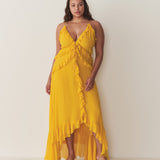 DÔEN - EVELINA DRESS -- GOLDEN ACACIA