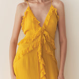 DÔEN - EVELINA DRESS -- GOLDEN ACACIA