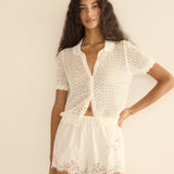 DÔEN - EVELINE CARDIGAN -- IVORY