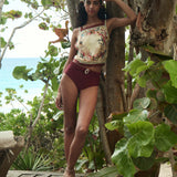 DÔEN - EVORA BIKINI BOTTOM -- DEEP SUMAC