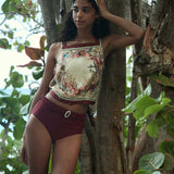 DÔEN - EVORA BIKINI BOTTOM -- DEEP SUMAC