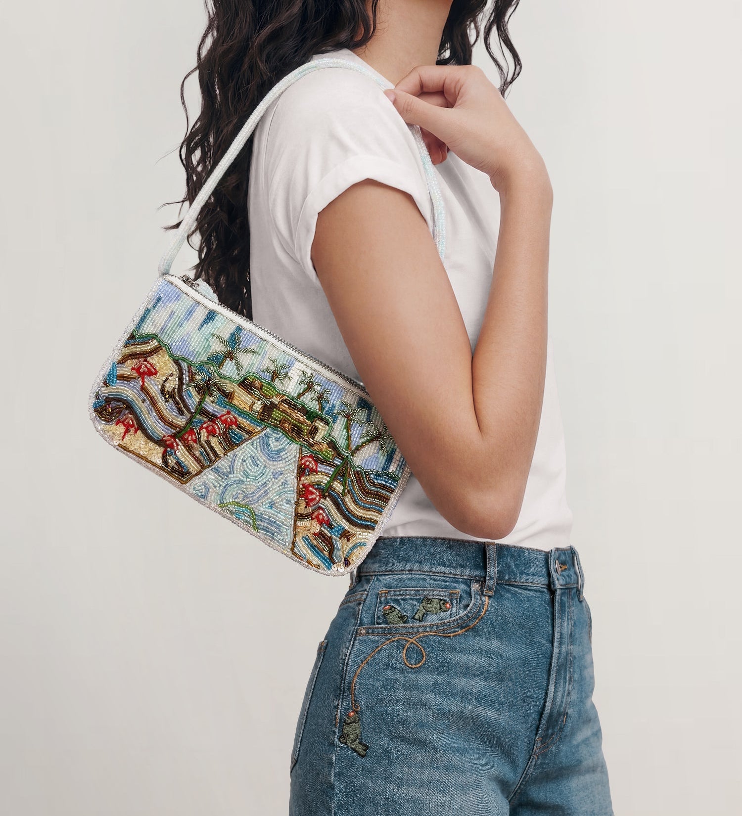 Veronica Beard - Pauline Beaded Shoulder Bag