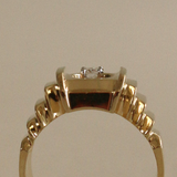 Kinn - Vintage Art Deco Steps 14k Diamond Ring