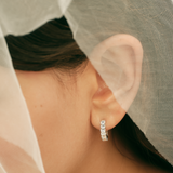 Kinn - Brynn 2.5ctw Emerald Diamond Hoops
