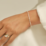 Kinn - Esme Fancy Shape Tennis Bracelet 4ctw White Gold