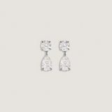 Kinn - Frankie Round & Pear 4ctw Diamond Earrings
