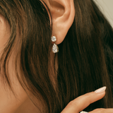 Kinn - Frankie Round & Pear 4ctw Diamond Earrings