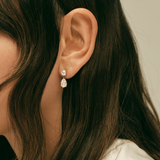 Kinn - Frankie Round & Pear 4ctw Diamond Earrings