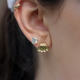 Kinn - Gaia Scallop Earrings Gold