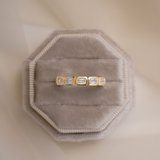 Kinn - Marianna Emerald Diamond Bezel Ring