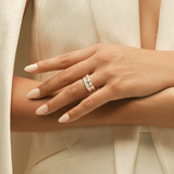 Kinn - Marianna Emerald Diamond Bezel Ring