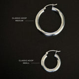 Kinn - Classic Hoop Earrings Small Silver