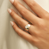 Kinn - Porter Cigar Band Ring Pear Diamond