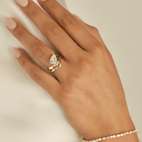 Kinn - Rosewood Curved Stacking Ring