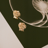 Kinn - Shell Stud Earrings Gold