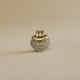 Kinn - Vintage Heart Bold Pavé Pendant 18K