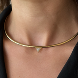 Kinn - Vintage Heirloom Triangle Diamond Necklace