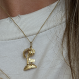 Kinn - Vintage Palm Tree Pendant 14k