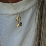 Kinn - Vintage Palm Tree Pendant 14k
