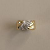 Kinn - Vintage Pavé Twist 18k Diamond Ring