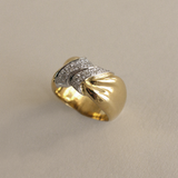 Kinn - Vintage Pavé Twist 18k Diamond Ring