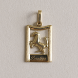 Kinn - Vintage 18k Saratoga Race Horse Pendant