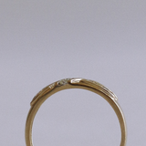 Kinn - Vintage Diagonal Channel Diamond 14k Ring
