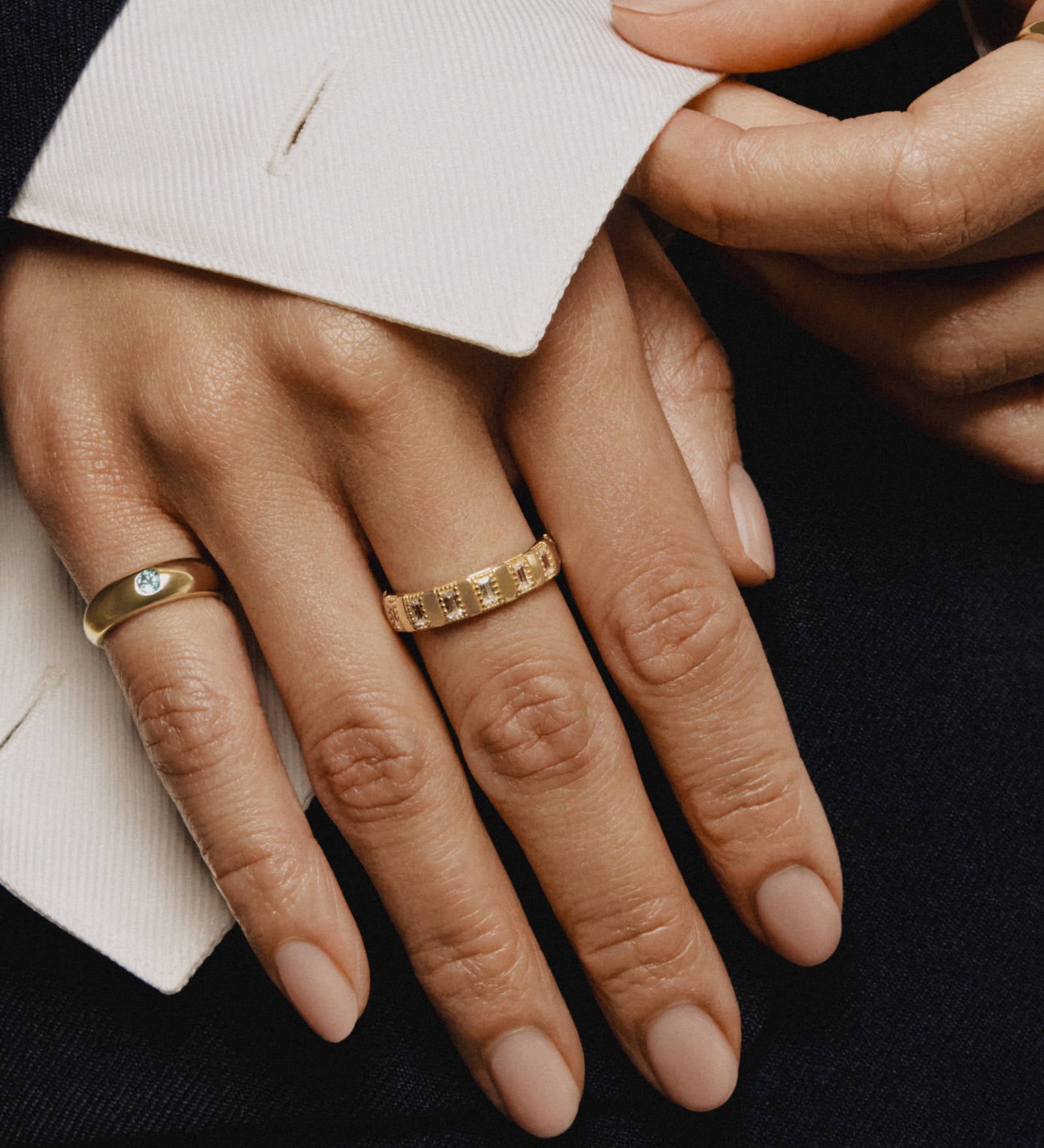 Kinn - Vintage 14k Baguette CZ Ring