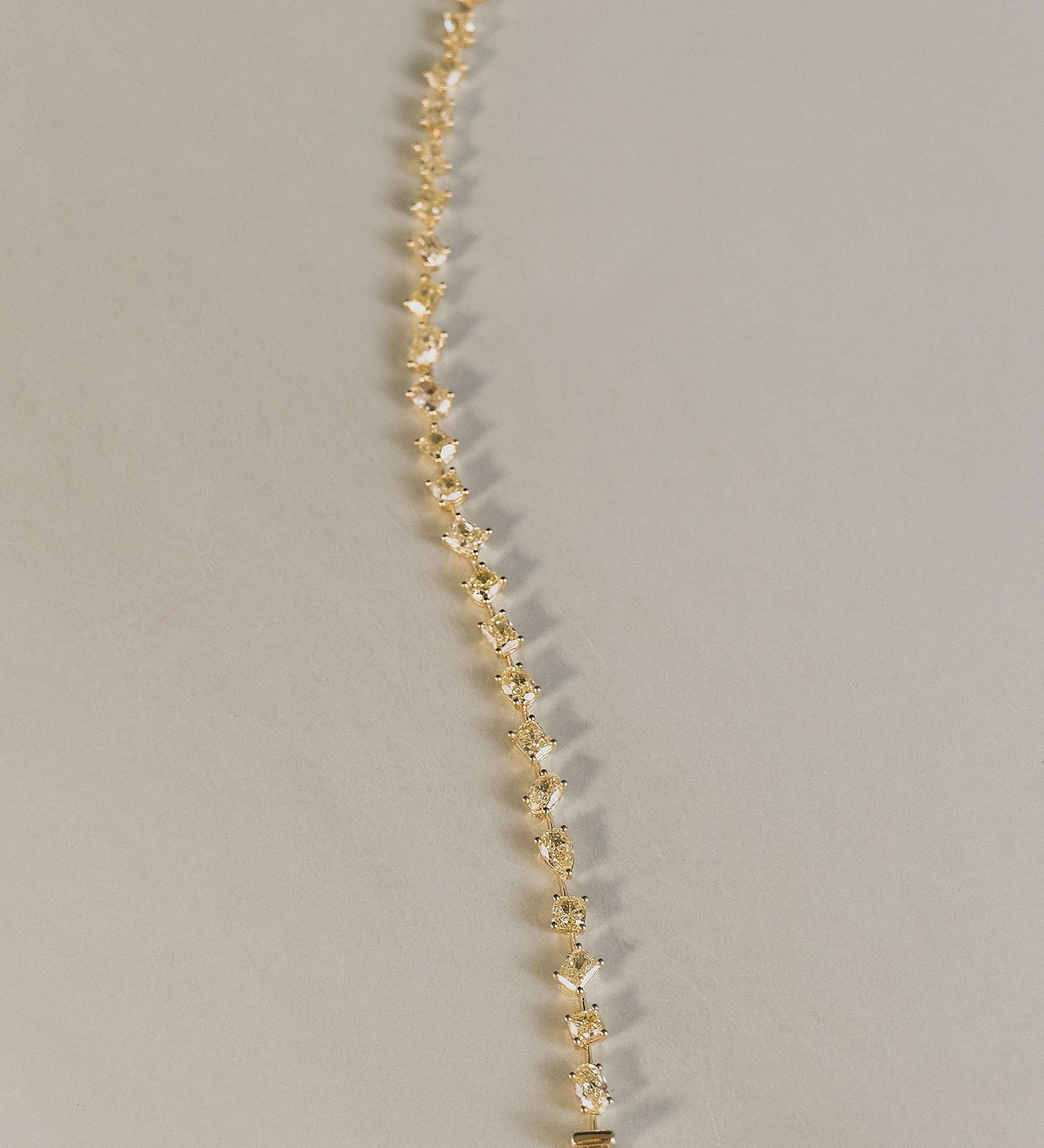 Kinn - Adeline Fancy Shape Yellow Diamond Tennis Bracelet