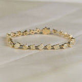 Kinn - Adeline Fancy Shape Yellow Diamond Tennis Bracelet