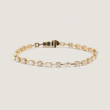 Kinn - Amara Fancy Shape Tennis Bracelet Yellow Gold