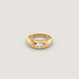 Kinn - Baby Kay Heart Dome Ring Diamond