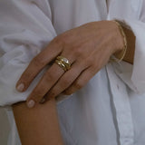 Kinn - Baby Kay Heart Dome Ring Diamond