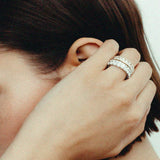 Kinn - Audrey Radiant Cut Diamond Eternity Band Ring White Gold