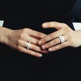 Kinn - Audrey Radiant Cut Diamond Eternity Band Ring White Gold