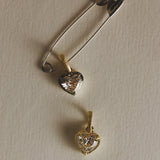Kinn - Solis Ribbed Heart Diamond Pendant