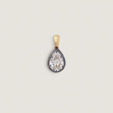Kinn - Clara Black Rhodium Pear Pendant