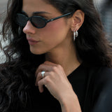 Kinn - Classic Hoop Earrings Medium Silver