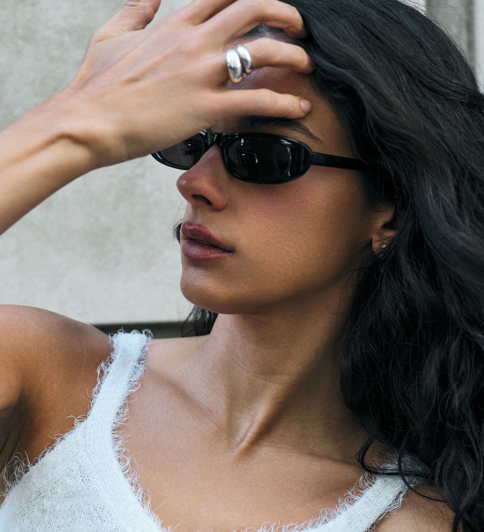 Kinn - Dare To Love Bold Hollow Dome Ring Silver