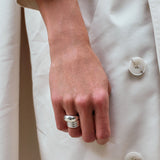 Kinn - Dare To Love Bold Hollow Dome Ring Silver
