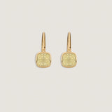 Kinn - Harper Yellow Diamond 2ctw Cushion Cut Drop Earrings
