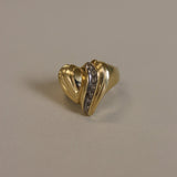 Kinn - Vintage 10k Heart Diamond Ring