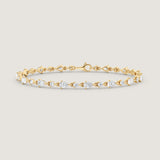Kinn - Juliette Diamond Row Bracelet Yellow Gold