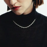 Kinn - Juliette Diamond Row Necklace Yellow Gold