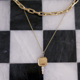 Kinn - Legacy Key Pendant Diamond Necklace