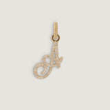Kinn - Pave Love Letter Charm Pendant
